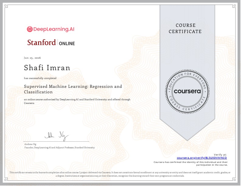 Supervised Machine Learning